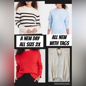 NWT A New Day Bundle of 4 Beautiful Soft Sweaters-2X